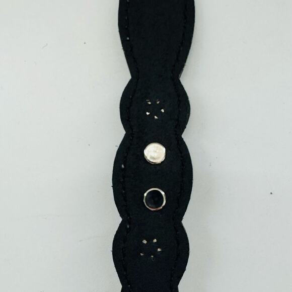 Vintage Western Boho Brown Silver Belt 1X  Fits 32-36 - Picture 6 of 7